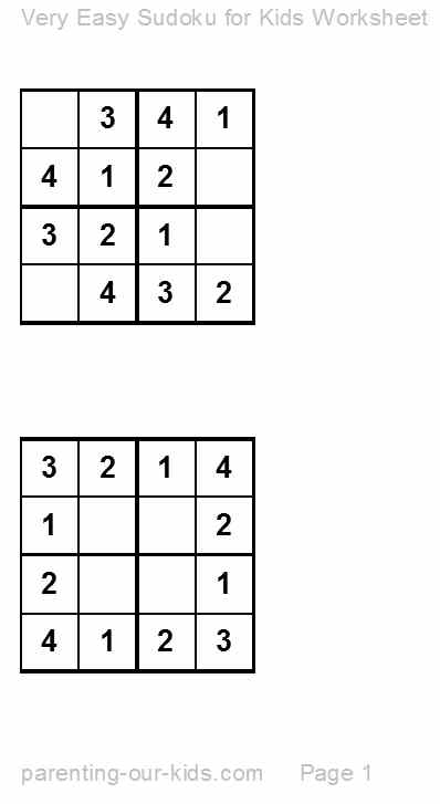 sudoku very easy